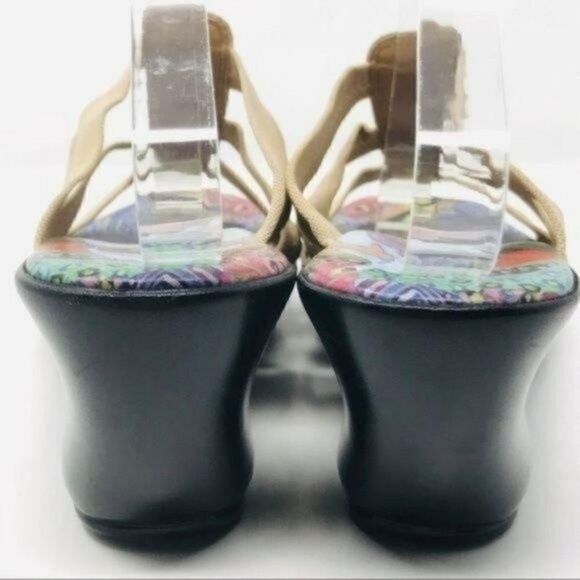 Gustav Klimt womans wedged sandals US 9 work of art BoxO - Picture 5 of 7